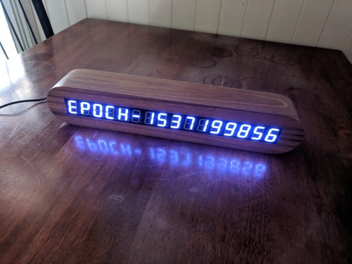 The final clock, epoch time display mode.