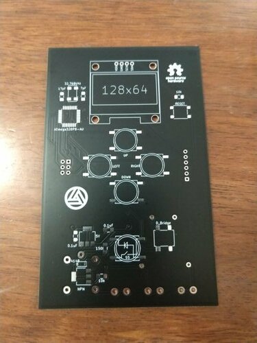 PCB fabricated top.