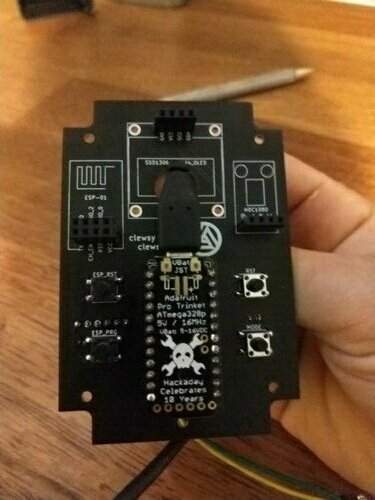 Revision 1 PCB partially populated.